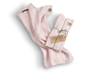 Lovely Linen Gästetuch/ Tischset MISTY 35x50 stripe sunset  2er - Set