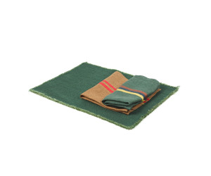 Libeco Tischset JASPER hunter green 35x50 4-er Set