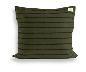 Lovely Linen Dekokissenbezug MISTY stripe forest