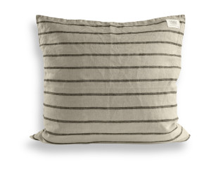 Lovely Linen Dekokissenbezug MISTY stripe black