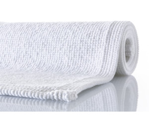 Rhomtuft Badteppich PLAIN weiss -01