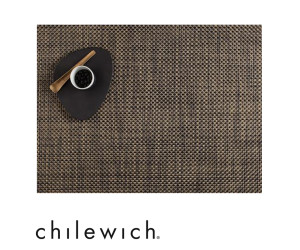  Chilewich Set Rechteckig Basketweave schwarz/gold 2-er Set