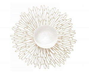 Chilewich Tischset Bloom rund champagne