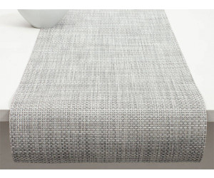  Chilewich Tischläufer Basketweave weiß/silber -042 (36x183 cm)