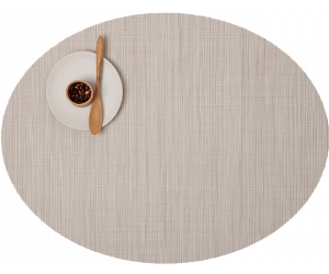Chilewich Tischset Bamboo oval chino