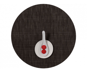 Chilewich Tischset Bamboo rund chocolate