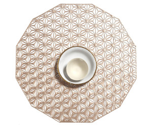 Chilewich Tischset Kaleidoscope rund pink champagne EINZELSTÜCK