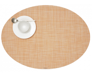 Chilewich Tischset Mini Basketweave oval cantaloupe