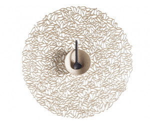 Chilewich Tischset Petal rund champagne