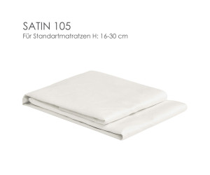 Christian Fischbacher Spannbettlaken SATIN 105/ Col.207 ivoire Matratzenhöhe 16-30 cm