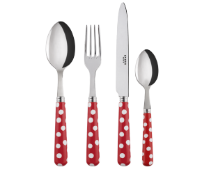 Sabre Besteckserie 'Dots' rot