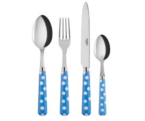 Sabre Besteckserie 'Dots' hellblau