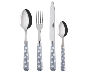 Sabre Besteckserie 'Dots' grau