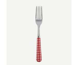 Sabre Dessertgabel Vichy rot (L: 14 cm) EINZELSTÜCK