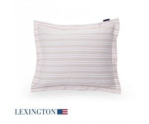 Lexington Bettwäsche Set Spring Striped Sateen rosa-weiß 155x220 / 80x80 cm