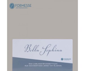 Formesse Spannbettlaken Bella Sephina grau -0701