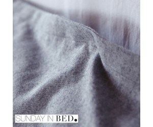 Sunday in Bed Bettwäsche Flanell grau