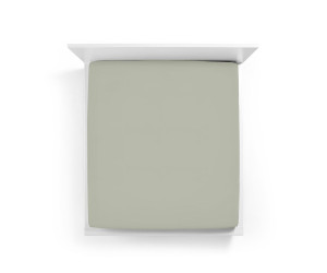 Formesse Spannbettlaken Bella Donna Jersey graugrün (140 x 200 bis 160 x 220 cm)