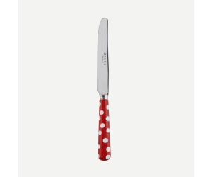 Sabre Frühstücksmesser Dots rot (L: 17 cm) EINZELSTÜCK