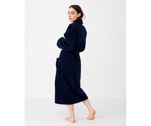 Lexington Bademantel Hotel Velour Robe blau Größe-L 