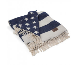 Lexington Decke Flag Throw dunkelblau