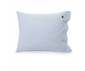 Lexington Kissenbezug Minicheck Poplin in hellblau (80 x 80 cm)