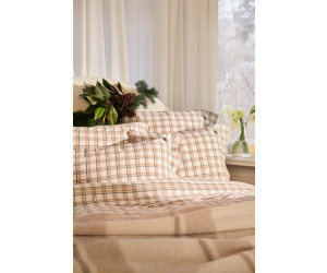 Lexington Checked Cotton Flannel Bettwäsche Grün-Beige