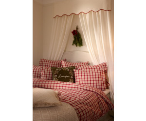 Lexington Checked Cotton Flannel Bettwäsche Rot-Beige