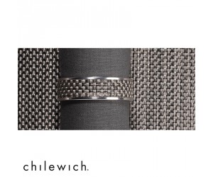 Chilewich Serviettenring Mini Basketweave Narrow light grey