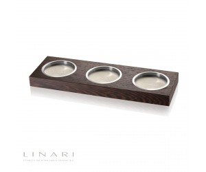 Linari dreifach Untersetzer Wenge