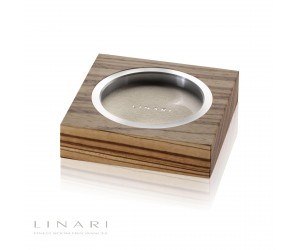 Linari quadratischer Untersetzer Zebrano
