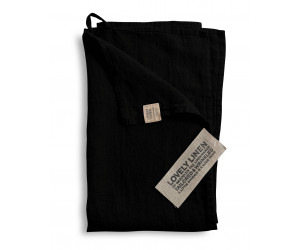 Lovely Linen Leinen Handtuch Lovely schwarz