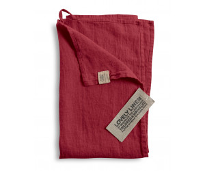 Lovely Linen Leinen Handtuch Lovely weinrot