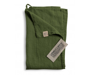 Lovely Linen Leinen Handtuch Lovely jeep green