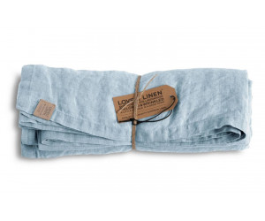 Lovely Linen Leinen Tischdecke Misty hellblau