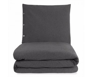 Luna Jersey Kissenbezug anthrazit 80x80 cm