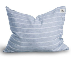 Lovely Linen vorgewaschene Leinen Bettwäsche Misty Stripe blau weiß gestreift