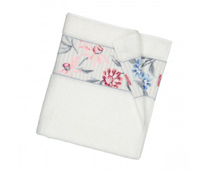 Feiler Frottierserie Chelsea Border Chenille in weiß -504