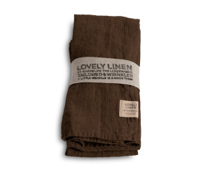 Lovely Linen Servietten LOVELY 45x45 chocolate 4-er Set