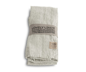 Lovely Linen Stoffservietten Lovely hellgrau (45 x 45 cm) 4er - Set