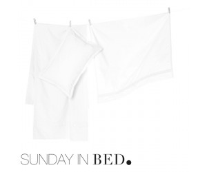 Sunday in Bed Bettwäsche Solid Colour weiß
