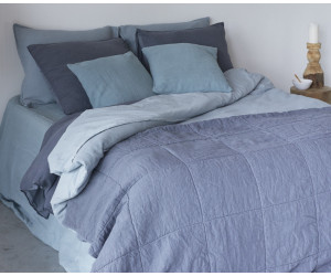 Passion for Linen Tagesdecke Amy dunkelblau (240x260cm)