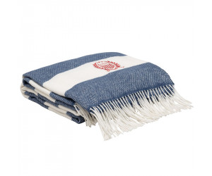 Gant Plaid / Decke Rugby Stripe moonlight blue