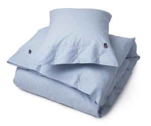 Lexington Bettwäsche Authentic Pin Point Oxford blau / weiß