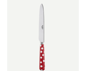 Sabre Tafelmesser Dots rot (L: 24 cm) EINZELSTÜCK