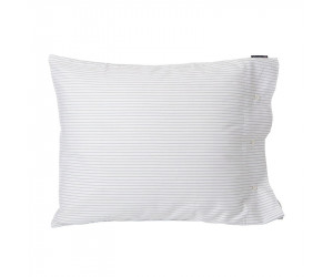 Lexington Kissenbezug Tencel Striped in weiß/hellgrau 40x80 cm
