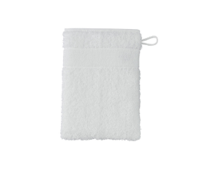 Feiler Waschhandschuh Exclusiv 15 x 20 cm mit Chenillebordüre Farbe- (weiß) EINZELSTÜCK