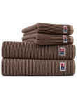 Lexington Handtuchserie Original Towel Striped tan/dunkelgrau