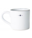 Lexington handbemalte Steingut Tasse weiß