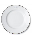 Lexington handbemalter Steingut Dessertteller weiß / -4er Set